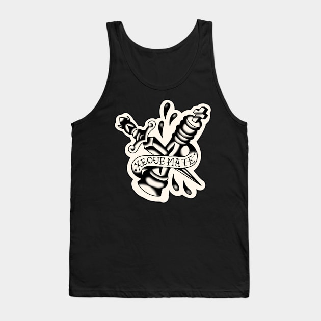 Chess Traditional Tattoo Tank Top by rafaelwolf